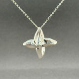 Estate Tiffany & Co. SS Plumeria Poinsettia Pendant