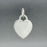Estate Tiffany & Co. SS Heart Tag Pendant