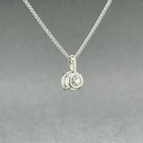 Estate 14K W Gold 0.94ct I/VS2 OMC Diamond Solitaire Pendant