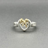 Estate Tiffany & Co. SS 18 Heart Bow Ring