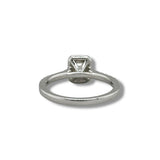 Anillo de compromiso de diamantes EC de 0,85 quilates en oro de 14 quilates