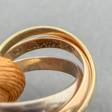 Estate Cartier 18K Tri-Color Gold Trinity Bracelet