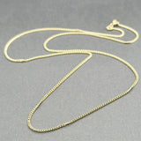 Estate 18K Y Gold 1.2mm 17” Cable Chain