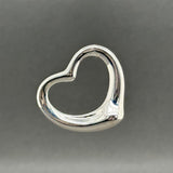 Estate Tiffany & Co. SS Peretti 27mm Open Heart Pendant
