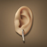 Estate 14K Y Gold 0.38ctw Diamond Hoop Earrings