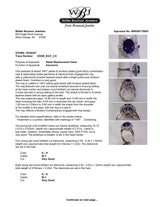 Estate 14K TT Gold 2.51ct Amethyst & 0.54ctw Diamond Ring