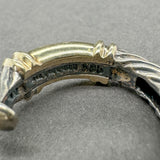 Estate David Yurman SS 14 Cable Hoop Earrings