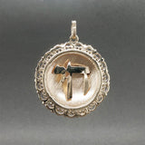 Estate 14K Y Gold Chai Medallion Pendant