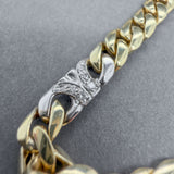 Estate Braccio 18K Y Gold 0.47ctw I-J/I1 Diamond Curb Link Chain