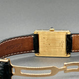 Estate Cartier 18K Y Gold Tank Women’s Quartz Watch Ref#11402