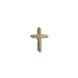 14K Y Gold 0.18ctw G/I1 Petite Diamond Cross