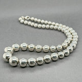 Estate Tiffany & Co. SS Graduated Hardwear Beaded Necklace