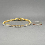 Estate YGP SS 0.92ctw I/I1-2 Diamond Tennis Bracelet