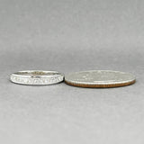 Estate 14K W Gold 0.40ctw Diamond Anniversary Ring