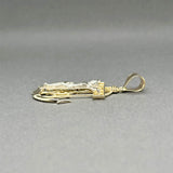 Estate 14K TT Gold Anchor Crucifix Pendant