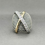 Estate SS 14 CZ Cocktail Ring