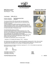 Estate 18K Y Gold 0.66ctw Sapphire & 0.59ctw G/SI1 Diamond Ring