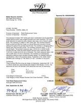 Estate 14K W Gold 0.51ctw H-I/VS2-SI1 Diamond Heart Pendant