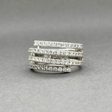 Estate 18K W Gold 0.99ctw H-I/SI1-2 Diamond Wrap Ring