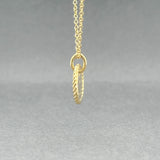 Estate David Yurman 18K Y Gold 0.01ctw Diamond Cable Collectibles X Pendant