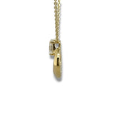 YGP Sterling 0.75ctw  E/VS1 Lab Created Oval Diamond Pendant