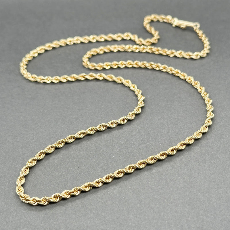 Estate 14K Yellow Gold 2.56mm 18” Rope Chain – Walter Bauman Jewelers
