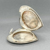 Estate SS Large Heart Locket Pendant