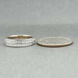 Estate 18K W Gold 0.53ctw H-I/VS2-SI1 Diamond Ring