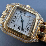 Estate Cartier 18K Y Gold Diamond Women’s Panthere Quartz Watch