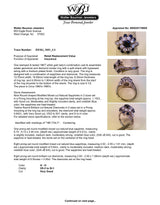 Estate 18K W Gold 1.15ctw Sapphire & 0.64ctw Diamond Ring