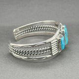 Estate SS Turquoise Cuff Bracelet