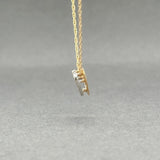 Estate 14K Y Gold 0.08ctw G/SI1 Diamond Heart Pendant