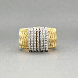 Estate Roberto Coin 18K TT Gold Diamond Primavera Necklace, Bracelet, Earring, & Ring Set