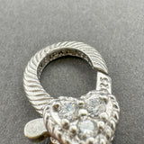 Estate Judith Ripka SS 13.1mm Rope Bracelet