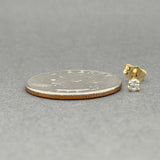 Estate 14K Y Gold 0.07ct G/SI2 Diamond Single Stud Earring