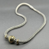 Estate John Hardy SS 18 Palu Dot Bead Necklace