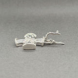 Estate Judith Ripka SS CZ Cross Enhancer Pendant