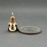 Estate 14K Y Gold Oil Drill Bit Charm