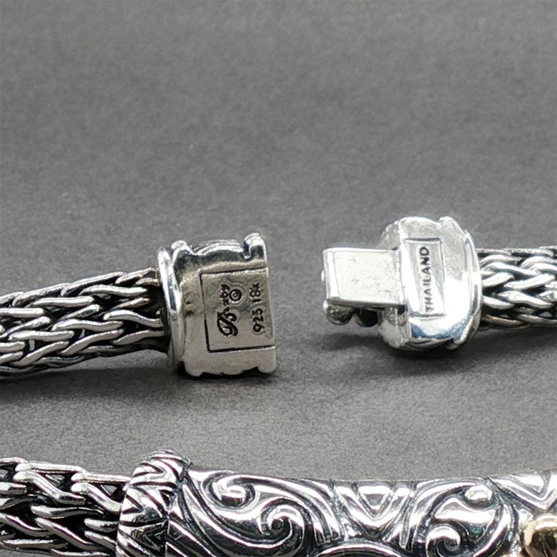 Estate Barbara Bixby SS 18 Woven Station Bracelet