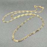 Estate 14K Y Gold 2.6mm 21” Anchor Chain