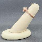 Estate 14K R Gold 0.88ctw I-J/SI2-I2 Diamond Eng. Ring