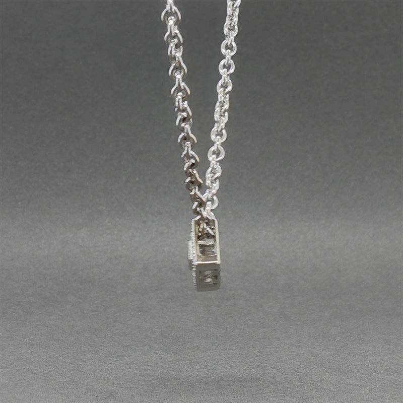 Estate Charriol 18K W Gold 0.23ctw Diamond Alor Pendant