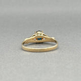 Estate 14K Y Gold 0.63ct Sapphire Ring