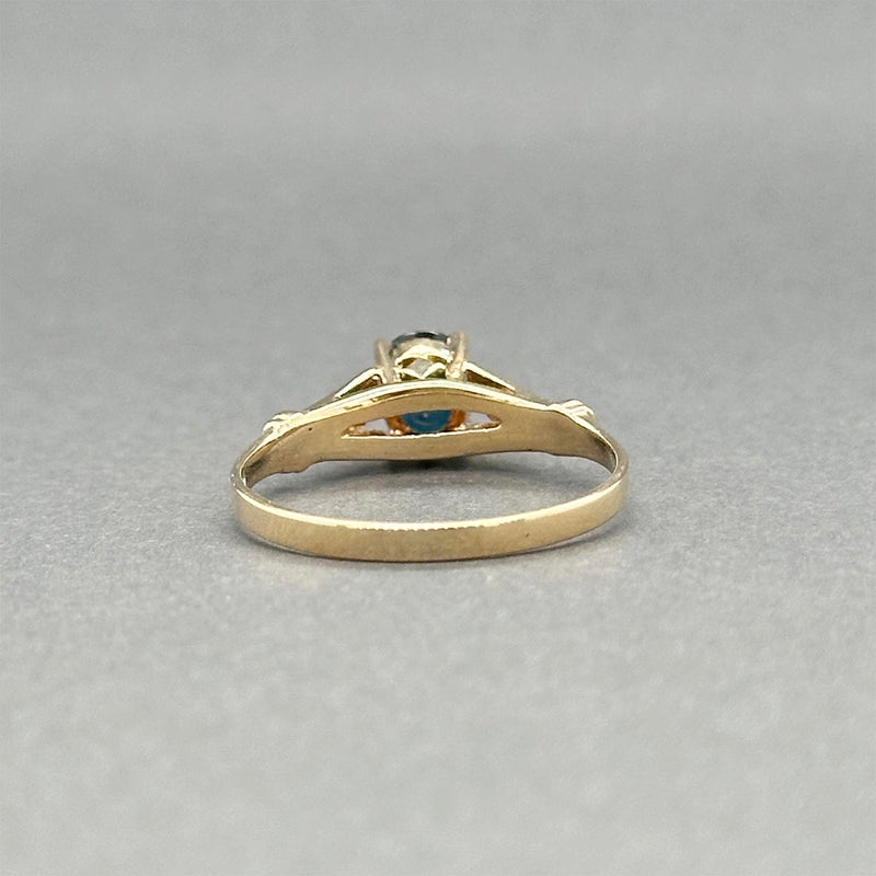 Estate 14K Y Gold 0.63ct Sapphire Ring