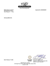 Estate 18K W Gold 8.11ctw G-H/SI1-I1 Diamond Triple Row Eternity Ring