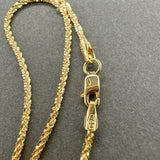 Estate 18K Y Gold 1.3mm 15.75” Popcorn Chain