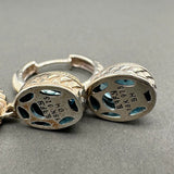 Estate Effy SS 18 4.12ctw Blue Topaz Dangle Earrings