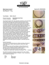 Estate 14K W Gold 5.53ctw Diamond Floral Link Necklace