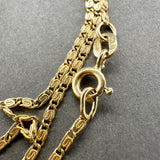 Estate 14K Y Gold 1.37mm 18.25” Bar Link Chain