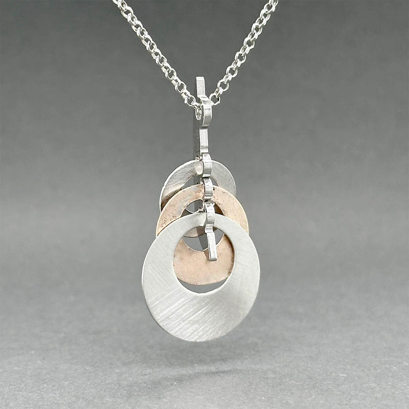 Estate Frederic Duclos RGP 3 Circle Pendant